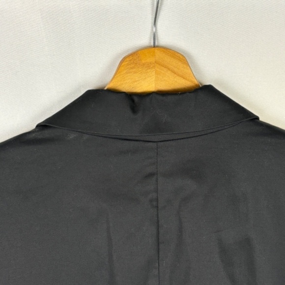 Norma Kamali Revolve Women Sz 16 2-Button Career Blazer Preppy Formal Funeral - Picture 3 of 10